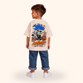 Will Work for Candy Oversized Halloween Unisex T-Shirt for Kids